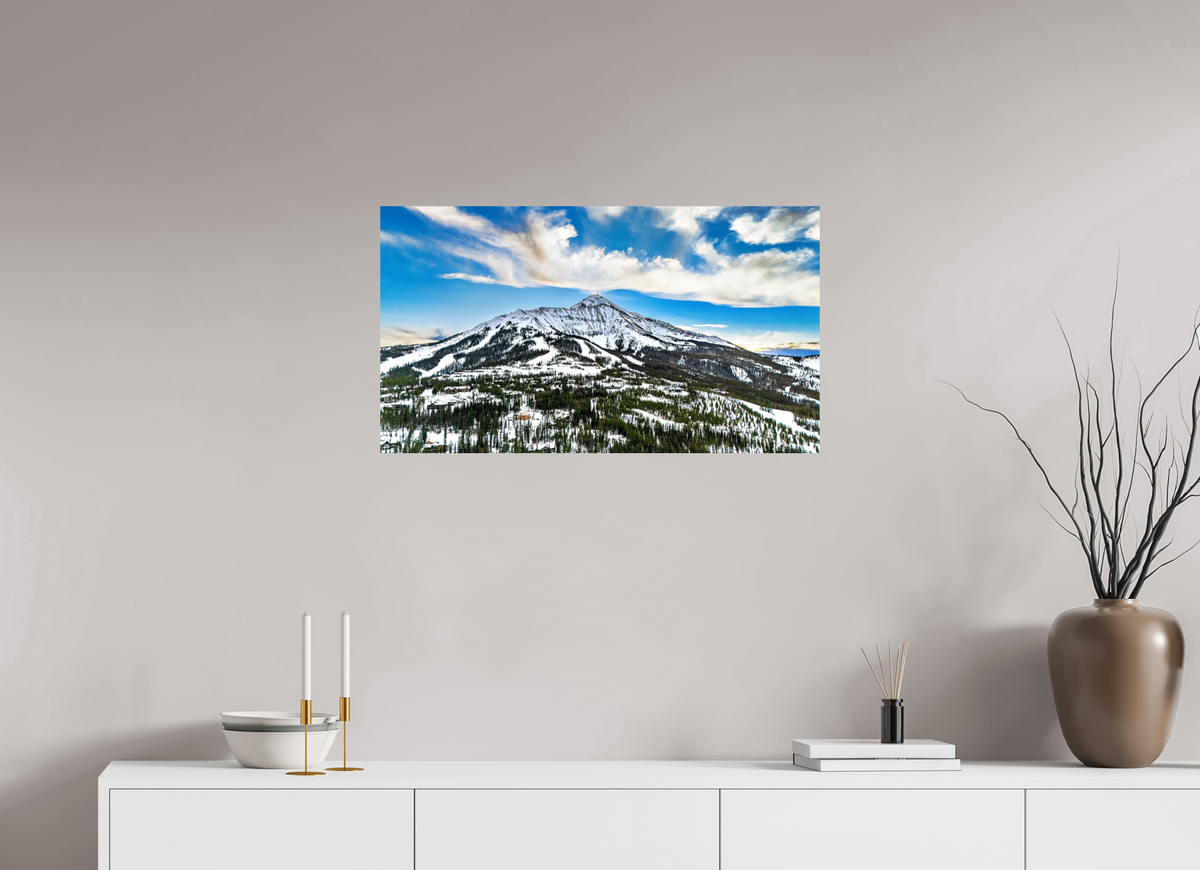 32 x 18″, Photo Print On Fuji Crystal DP II Mountain Views - Big Sky, Montana