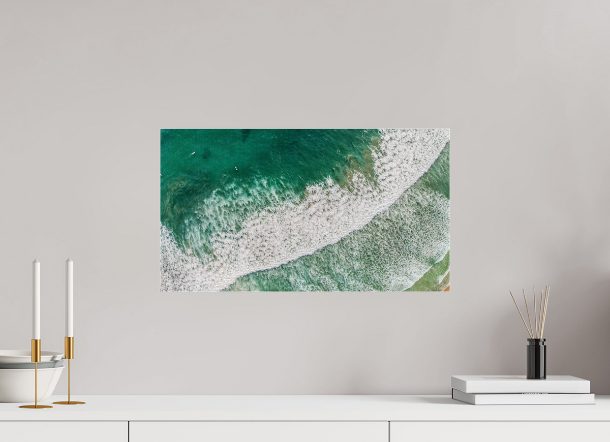 21″ x 11.8″, Photo Print Under Acrylic Glass Costa Rica Waves #2