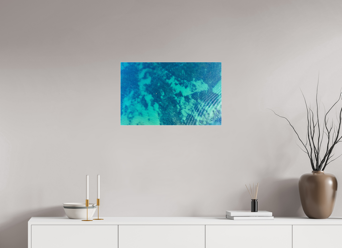 25.6 x 16″, Acrylic Print (Silver Slim Frame) Water Views - Algarve, Portugal
