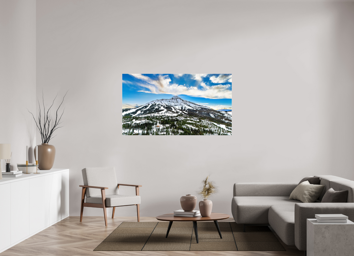 64 x 36″, Photo Print Under Acrylic Glass Mountain Views - Big Sky, Montana