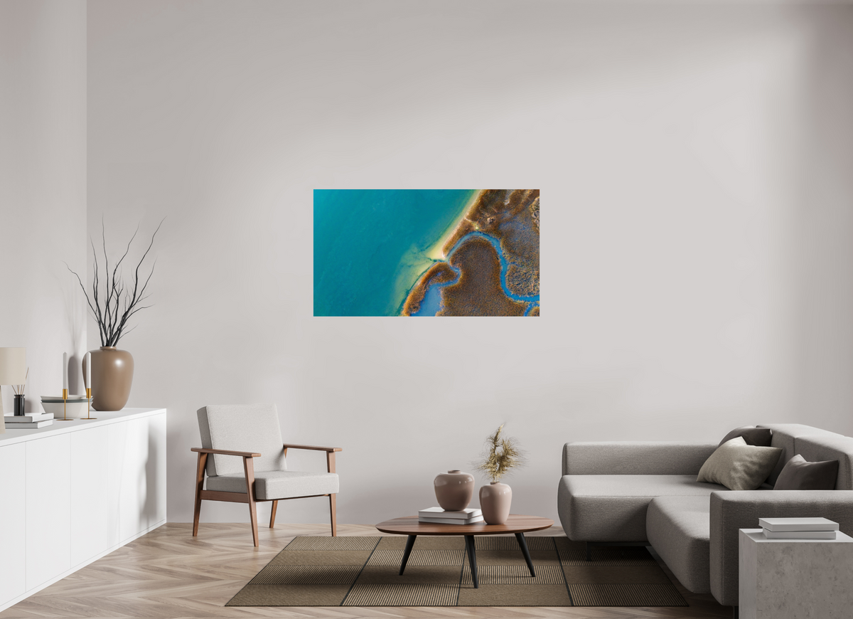 55 x 30.9″, Photo Print On Fuji Crystal DP II Winter Waters in Charleston