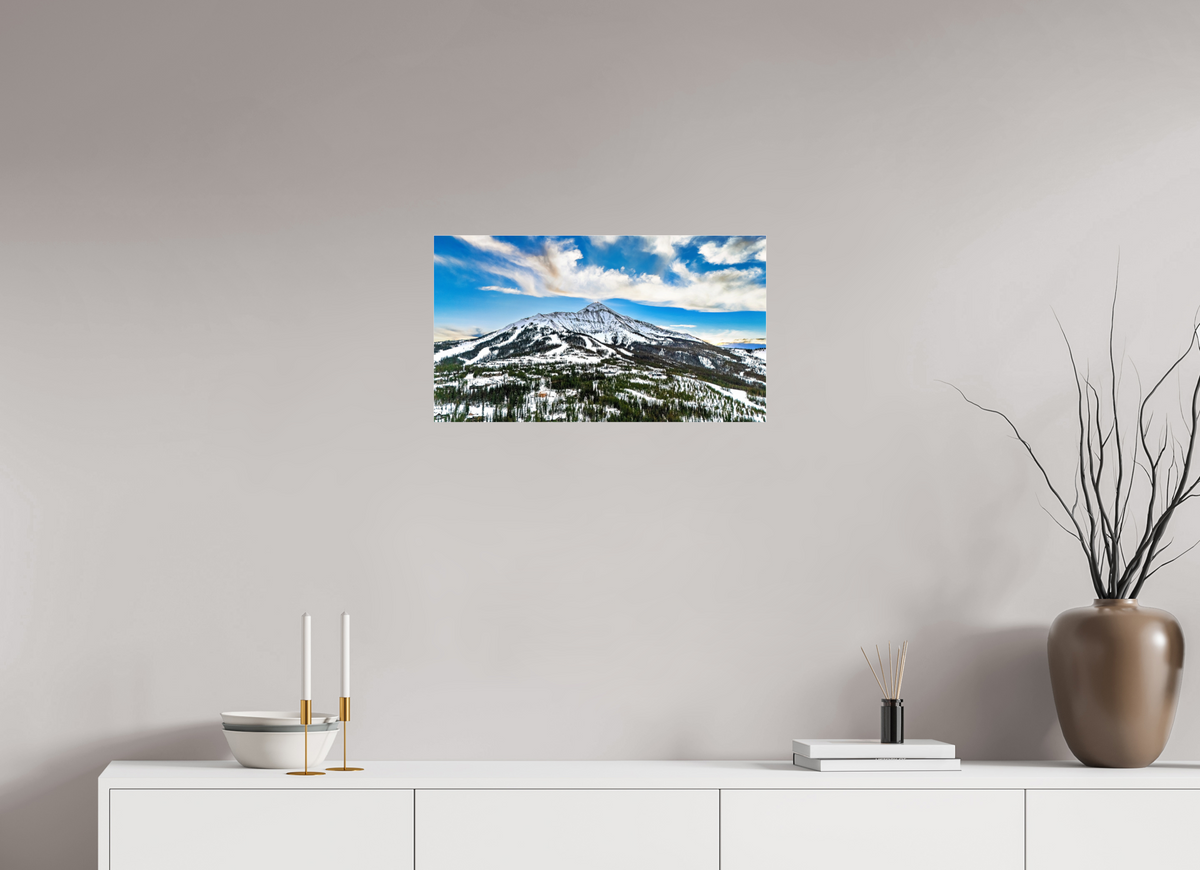 24 x 13.5″, Photo Print Under Acrylic Glass Mountain Views - Big Sky, Montana