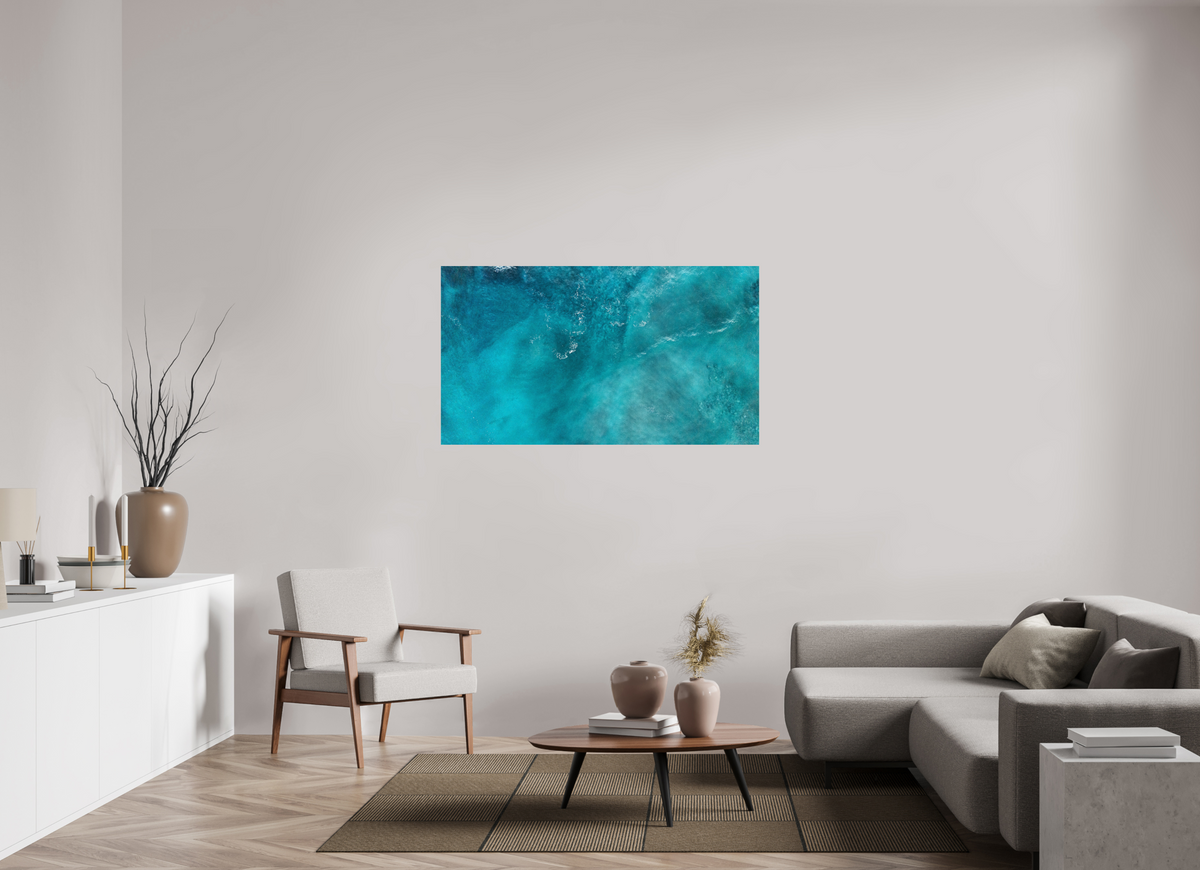 55 x 30.9″, Photo Print On Fuji Crystal DP II Blue Seas - Nosara, Costa Rica