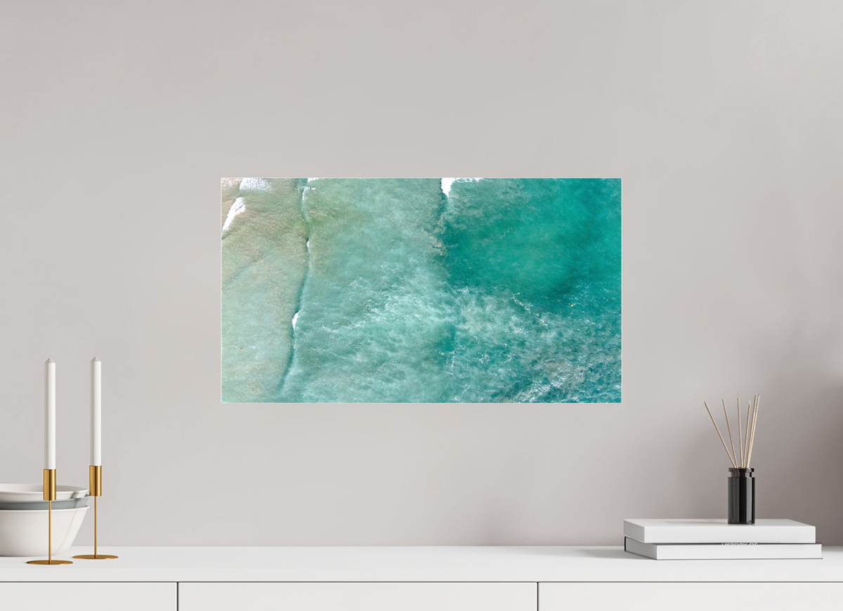 21″ x 11.8″, Photo Print Under Acrylic Glass Costa Rica Waves #1 - Nosara, Costa Rica