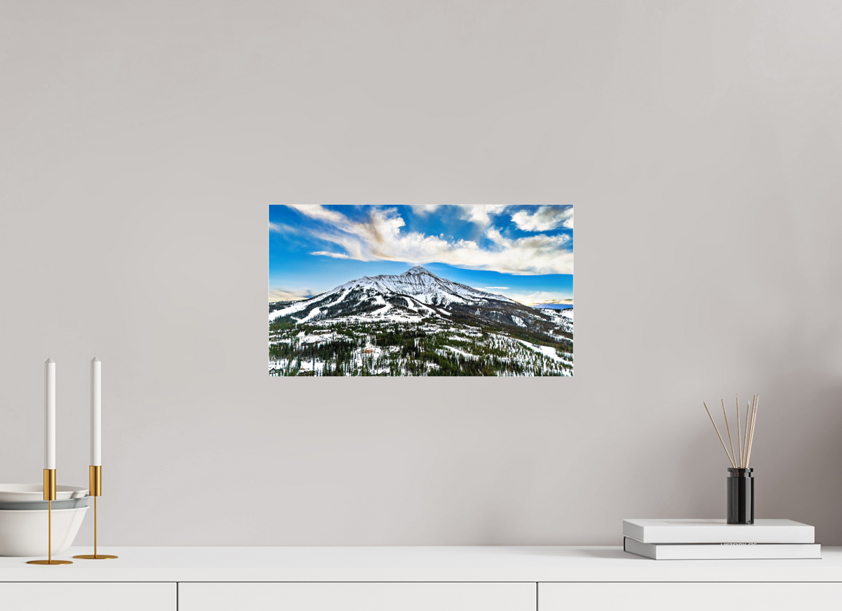 16 x 9″, Photo Print Under Acrylic Glass Mountain Views - Big Sky, Montana