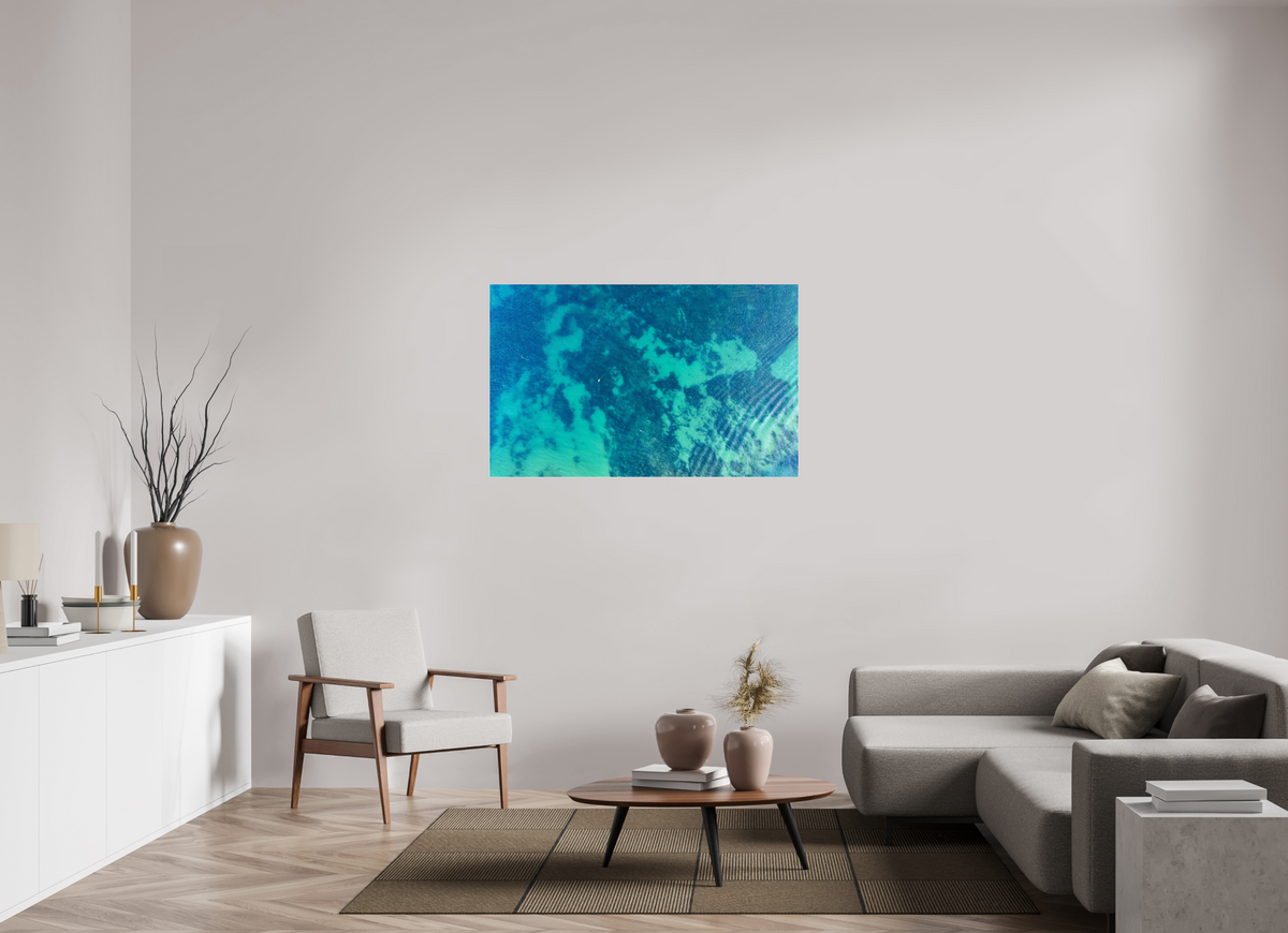 49.6 x 31″, Acrylic Print (Silver Slim Frame) Water Views - Algarve, Portugal