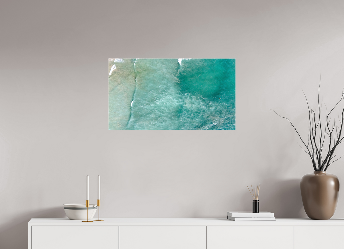 32 x 18″, Photo Print Under Acrylic Glass Costa Rica Waves #1 - Nosara, Costa Rica