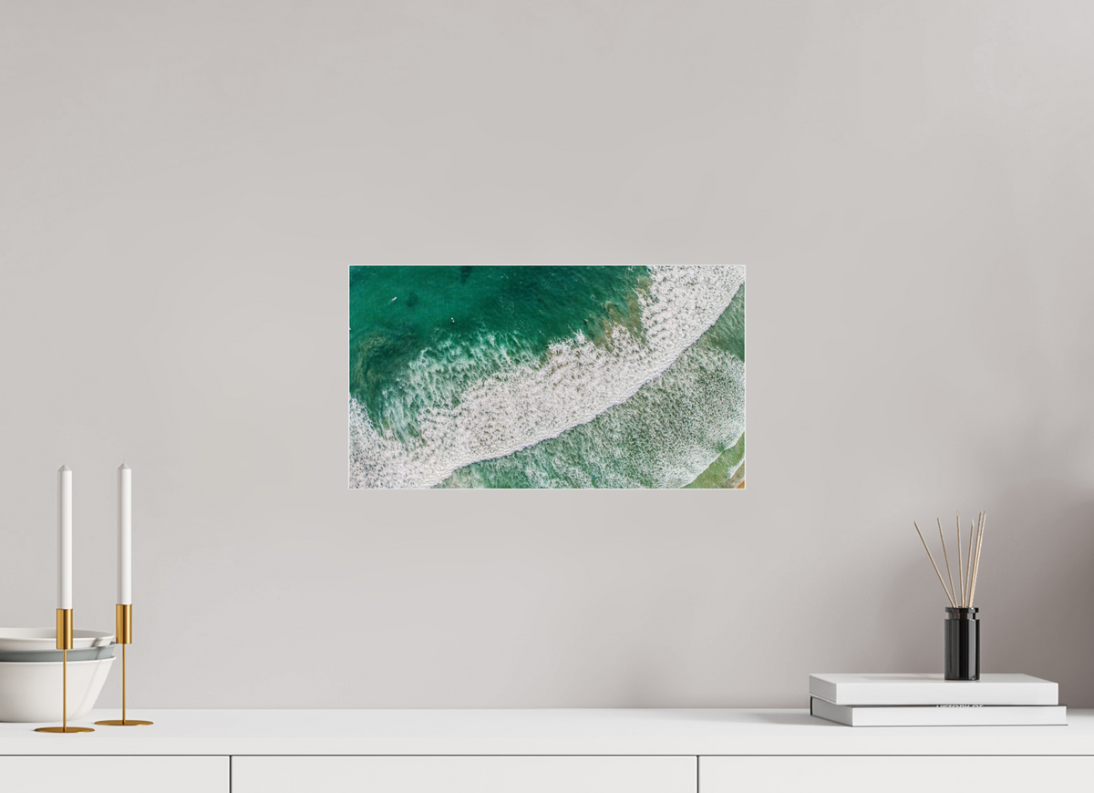 16 x 9″, Acrylic Print (Silver Slim Frame) Costa Rica Waves #2