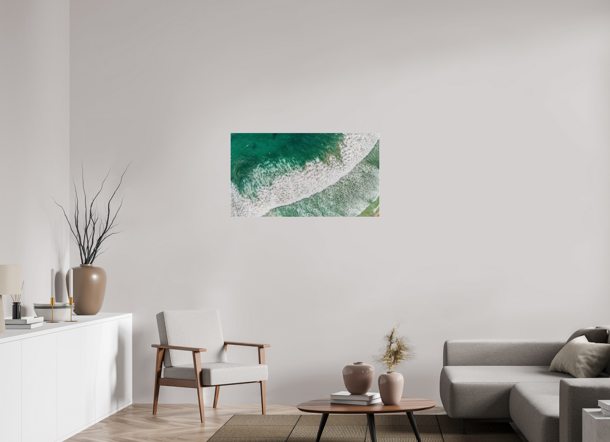 40 x 22.5″, Photo Print Under Acrylic Glass Costa Rica Waves #2